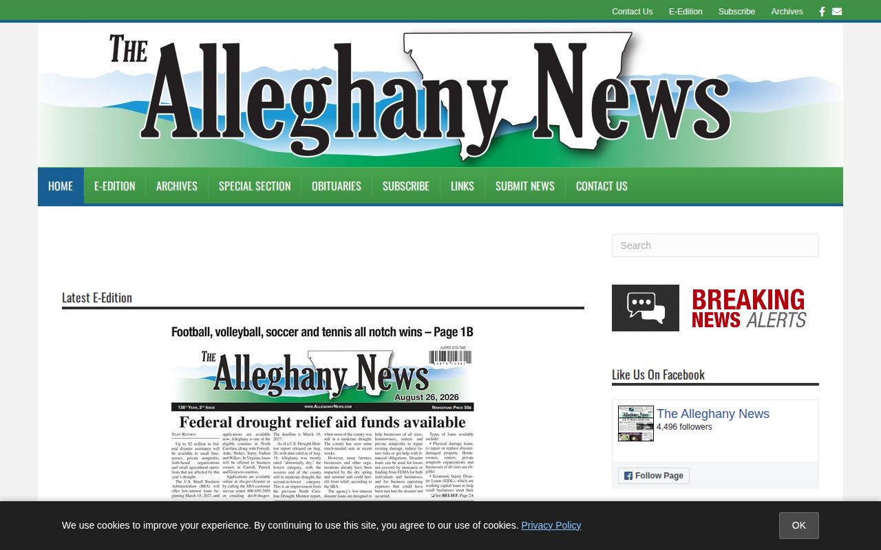 The Alleghany News local publication reference